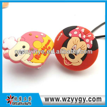 Customized cute soft pvc promotional cable organizer